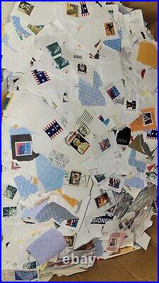 34 Pounds Lbs Us United States Used Stamps On Paper Mix Lot Common Forever More