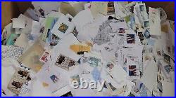 34 Pounds Lbs Us United States Used Stamps On Paper Mix Lot Common Forever More