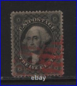 36 VF used neat Red grid cancel with nice color cv $ 345! See pic