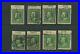 390 Franklin USED COIL PLATE # TAB Lot of 8 Stamps (Bx 2788)