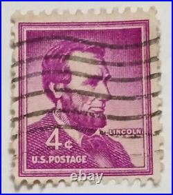 4 cents Lincoln stamp Scott #1036 Authentic U. S postal stamp