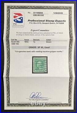 #443 Used PSE Graded 90, PSE Cert. # 01195095, Has Vending Machine Gripper Marks