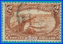 45 USA 1898 Scott#292 used $2 Trans-Mississippi Issue cv$1,100