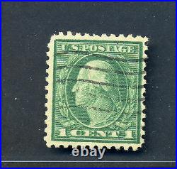 498d Washington DOUBLE IMPRESSION RARE Used ERROR Stamp with PF Cert (498-1)