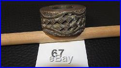 #67 Leather Belt Embosser Roll Basketweave Fk Russell Roll Brass Embossing Tool