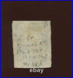 7 Franklin Plate 3 (Pos 3L3) Imperf Used Stamp with PF Cert LOOKS UNUSED BZ931