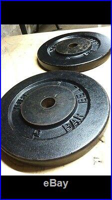 75lb USA Stamped Olympic York Barbell Plates