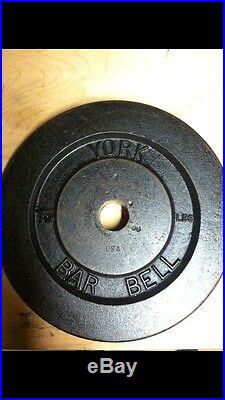 75lb USA Stamped Olympic York Barbell Plates