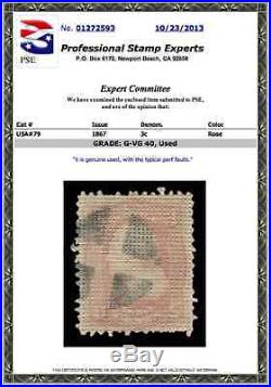 #79 Used, A Grill, PSE Graded 40, PSE Certificate # 01262183