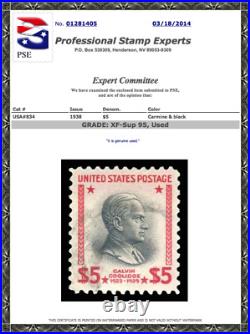 #834 Used PSE Graded 95, PSE Cert #01281405