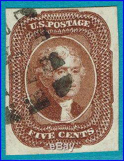 93 USA 1863 Scott#12 used Red brown