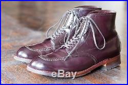 Alden Indy Boot Shell Cordovan Color #8, Size 9.5 E (RARE Horween Stamp)