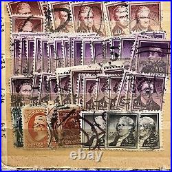 Amazing U. S. Investor Lot Of U. S. Stamps In Stock Page 2 Sides, $5 Hamilton #3