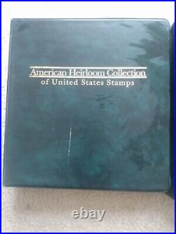 American Heirloom Stamp Album Set of 3-Includes 500 FREE U. S STAMPS