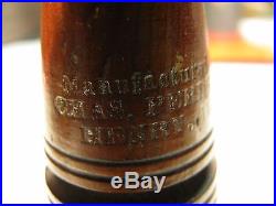 Antique Crow (Duck) Call Stamped Manufactured By CHAS. PERDEW, CO. HENRY, ILL