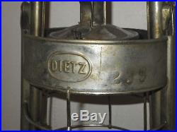 Antique DIETZ KING Fire Dept Stamped 239 Lantern FD Kerosene Lamp Lantern