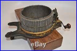 Antique Gearhart Sock Knitting Machine, Error Double Stamped Patent Date 1890