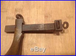 Antique Leather Cutting Draw Gauge Tool Knife Stamped H. Sauerbier, Brass & Wood