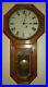 Antique Seth Thomas Time Piece Long Drop Wall Regulator Clock Stamped 8-Day