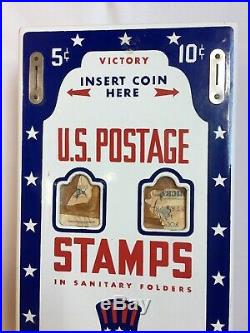 Antique VICTORY UNCLE SAM Stamp Machine US Mail Post Office Vending Machine