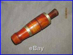 Antique Wooden Duck Game Call Charles Chas H Perdew Henry ILL Stamp NICE