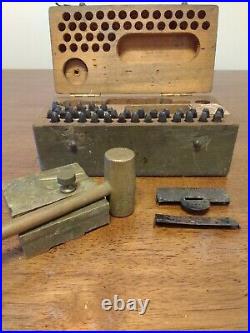 Antique World War 1 US Army Metal Stamping Kit Dog Tag WW1