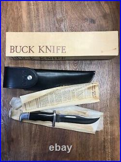 BUCK 119 U. S. A. SPECIAL INVERTED TANG STAMP FIXED BLADE KNIFE With Box