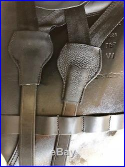 Barely Used Dover Warendorf Dressage Saddle 18inch Stamped W Black
