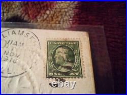 Ben Franklin 1cent stamp Green Used Very Rare
