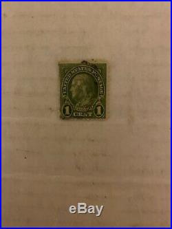 Ben Franklin Green One 1 Cent U. S. Postage Stamp RARE