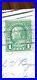 Ben Franklin One Cent Stamp Green, Very Rare Bottom Left Sheet Stamped Position