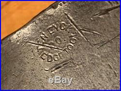 Big Antique TEN EYCK EDGE Tool co. 11 broad axe. Great stamp
