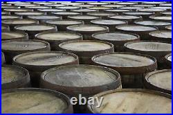 Bourbon Whiskey Barrel Top LAZY SUSAN Authentic distillery stamp. Food Safe