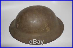 British Brodie Helmet WW1 English Army red ink stamp T. Firth & Sons
