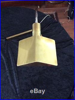 CEDRIC HARTMAN DESK LAMP BRASS AND CHROME STAMP SIGNED C. 1960's
