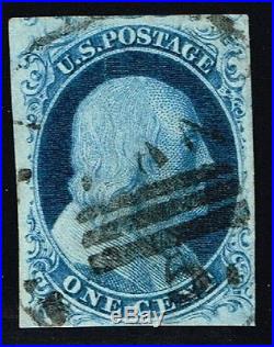 CKStamps US Stamp Collection Scott#8A 1c Franklin Used CV$850
