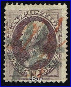 CKStamps US Stamps Collection Scott#140 12c Used Faint Grill, Pinhole CV$3600