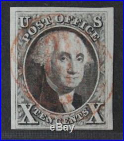 CKStamps US Stamps Collection Scott#2 10c Washingotn Used CV$850