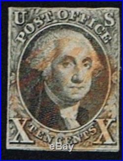 CKStamps US Stamps Collection Scott#2 10c Washington Used CV$850