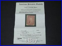 CKStamps US Stamps Collection Scott#27 5c Jefferson Used Regum APS Cert CV$1600