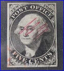 CKStamps US Stamps Collection Scott#9X1 5c Washington Used CV$500