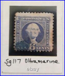 CLASSIC UNITED STATES 1869 USED SET TO 30c. With grill high catalogue value f-gu