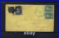 CONFEDERATE COVER SCOTT 13 PR ALTERED With#73 SINGLE & SCOTT 73 BISECT FAKE CANCEL