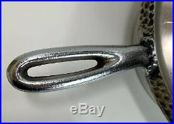 Chicago Hardware Foundry Deep Hammered Cast Iron Hand Griddle #9 999 Stamp 10