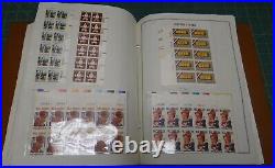 Collection of 515 Original United States Liberty Plate Blocks Stamps in Album