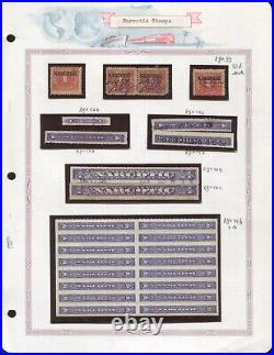 Collection of United States Revenue Narcotic Stamps on WhiteAce Pages