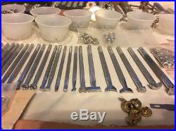 Craftool Co. Leather Working Tools Lot 200+ Pcs. Stamps Concho Rivets Scissors