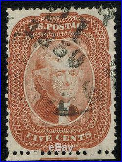 DB140 USA 1858 Scott#27 Brick Red cv$1,600 with Expertise WEISS