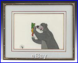 Disney Animation Cel Baloo from The Jungle Book Authentication stamp