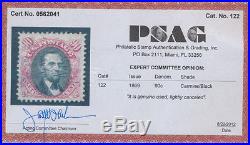 Drbobstamps US Scott #122 Used Sound Well Centered Stamp WithClean PSAG Cert